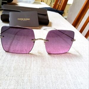 Oliver People's rimless unisex sunglass